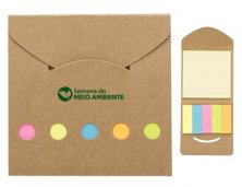 Bloco de Anotaes Ecolgico + Post It 12398 Personalizado