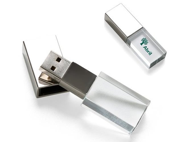 Pen Drive Vidro 4GB  Personalizado 050